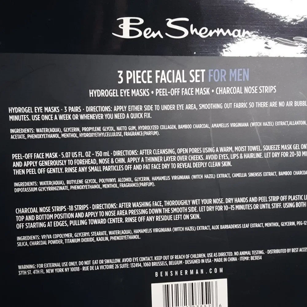 Ben Sherman Men Face, Eye, Nose Facial Kit